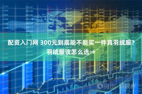 配资入门网 300元到底能不能买一件真羽绒服？羽绒服该怎么选→